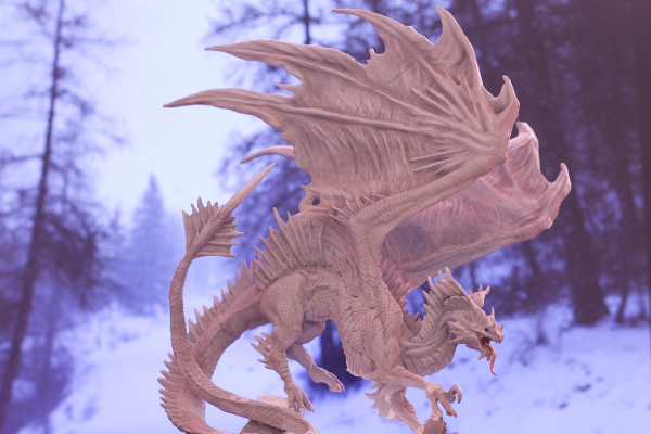 dragon des neiges