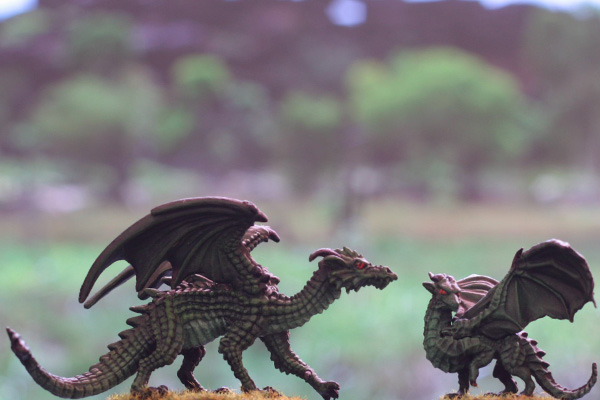 dragon vert miniature